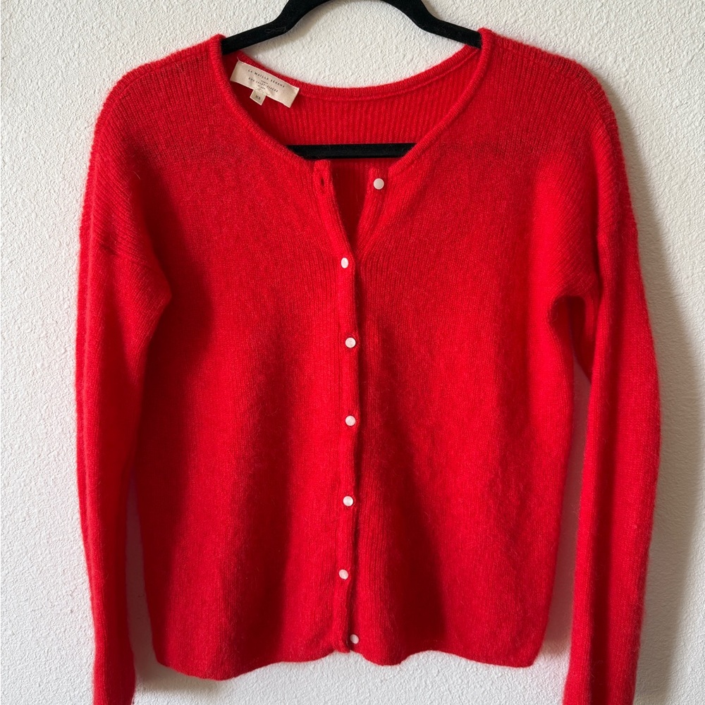 Sezane Red Gaspard Cardigan